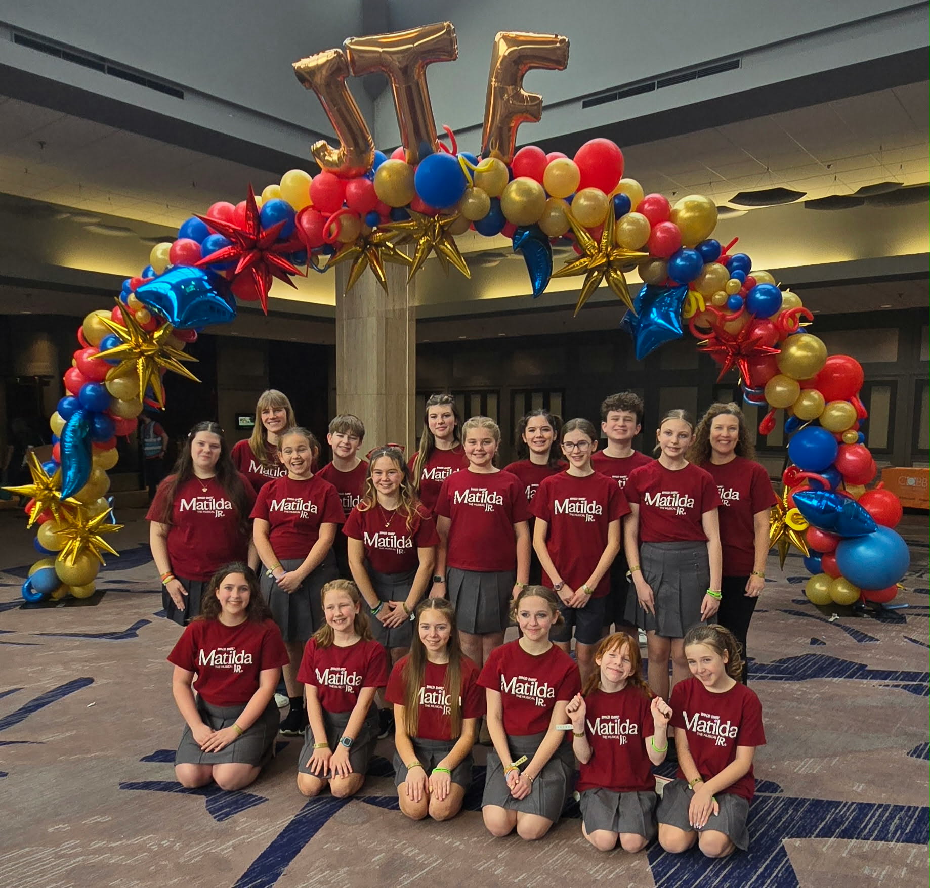 SHINE Musical Theatre students at the Jr Theatre Festival (JTF)